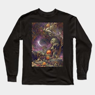 HALLOWEEN IN THE ENCHANTED FOREST Long Sleeve T-Shirt